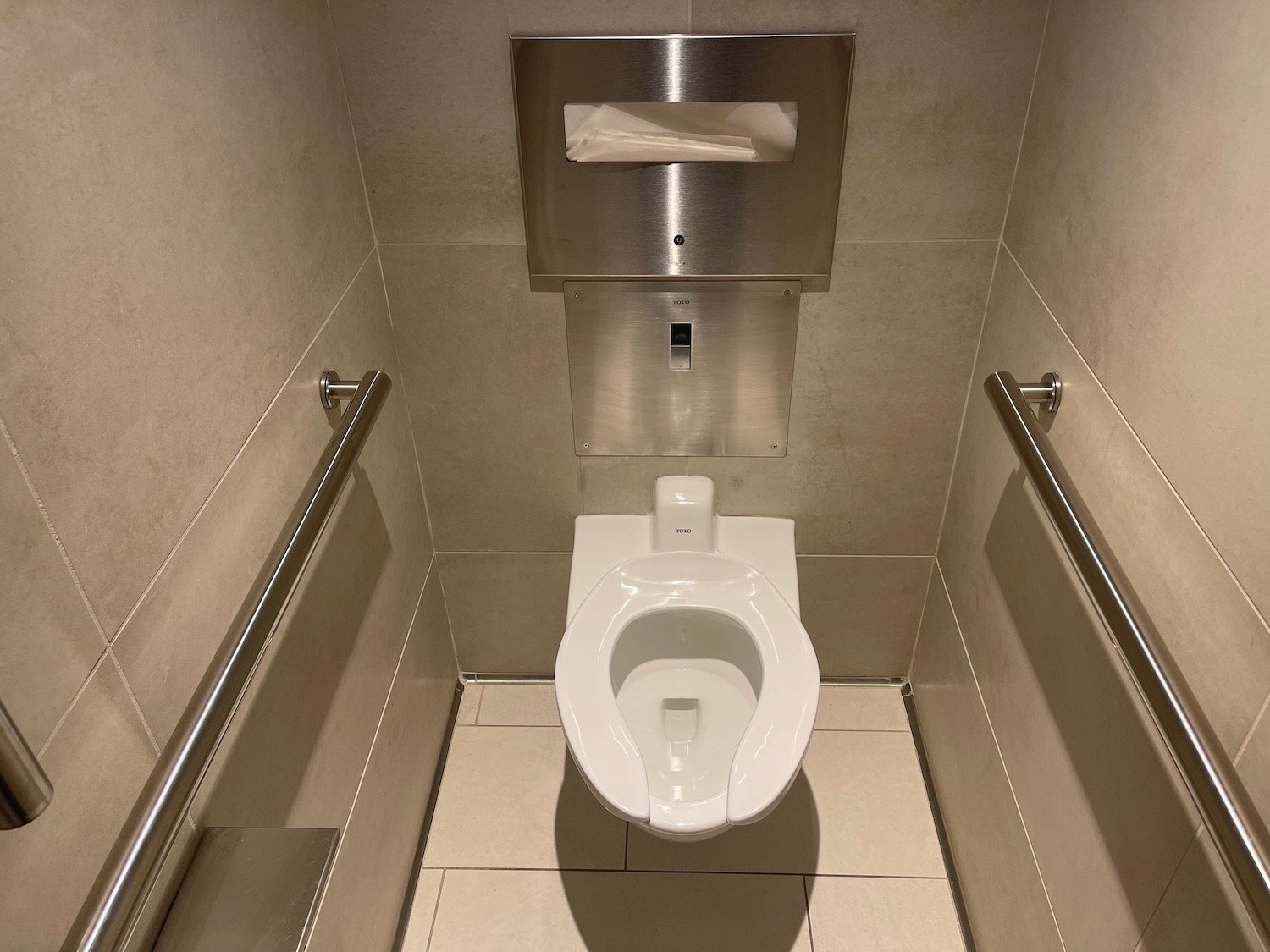 a toilet in a bathroom