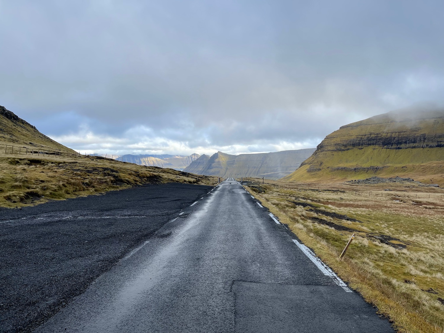 a road leading to mountains