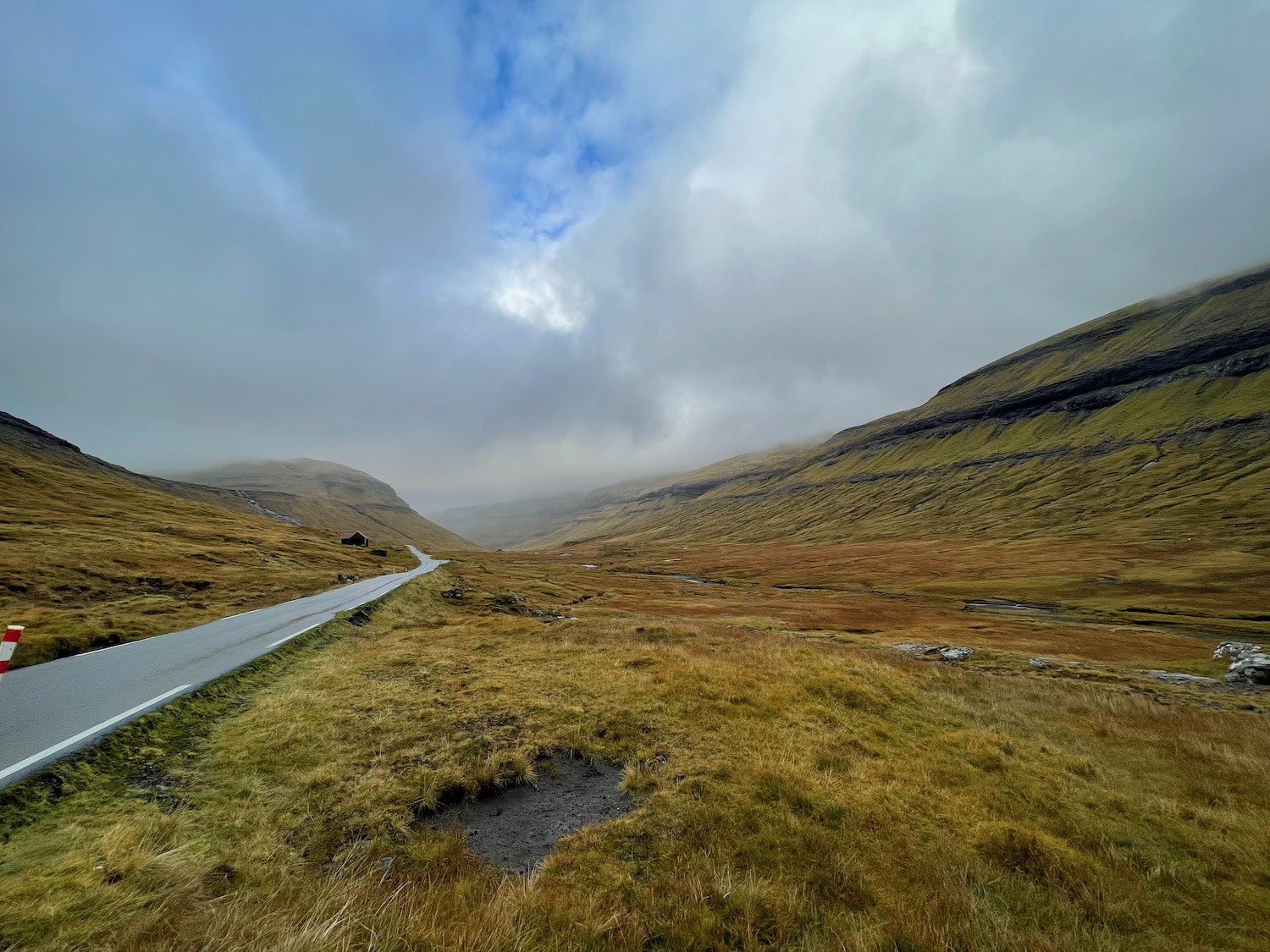 a road through a valley