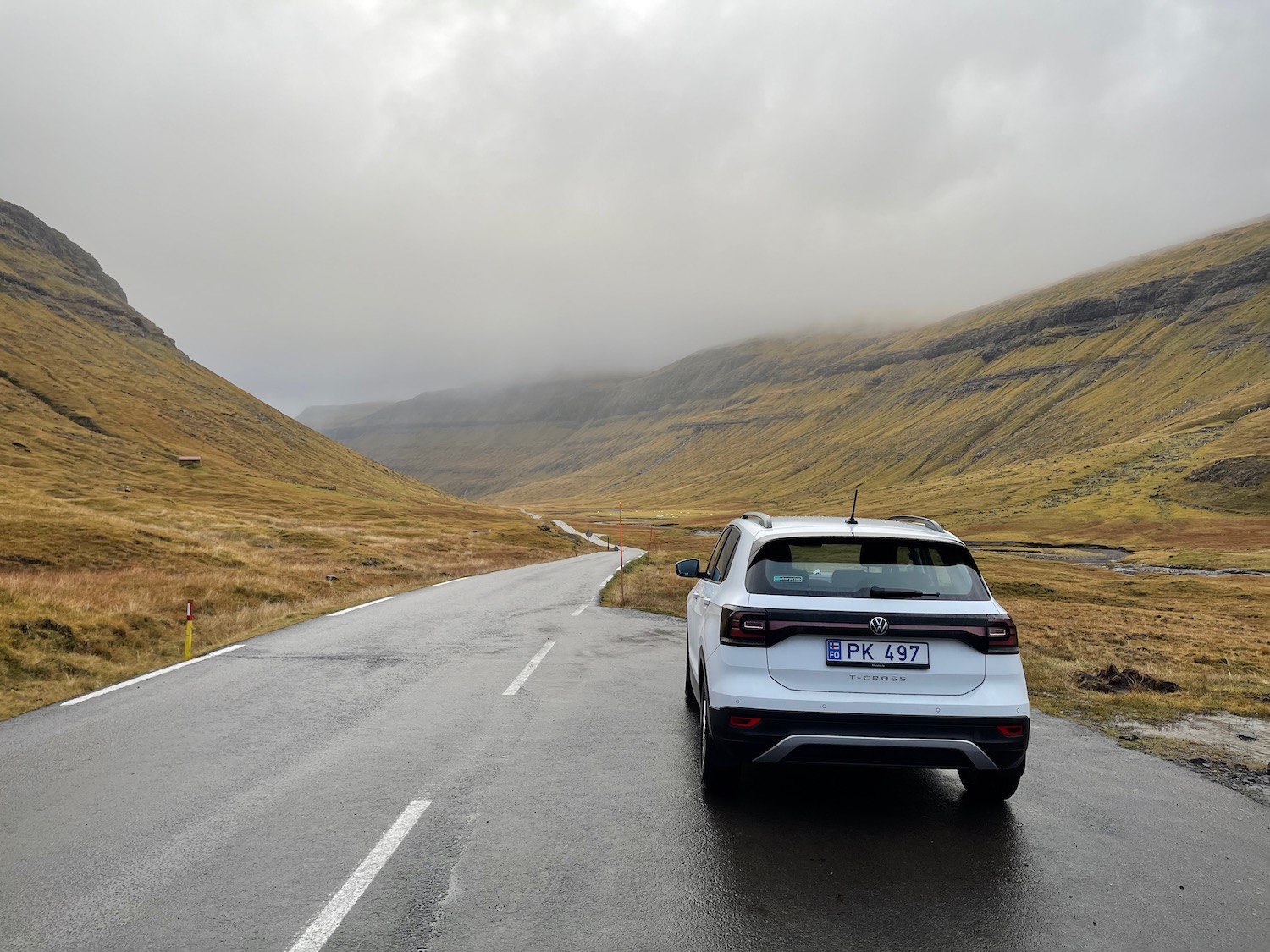 a car on a road