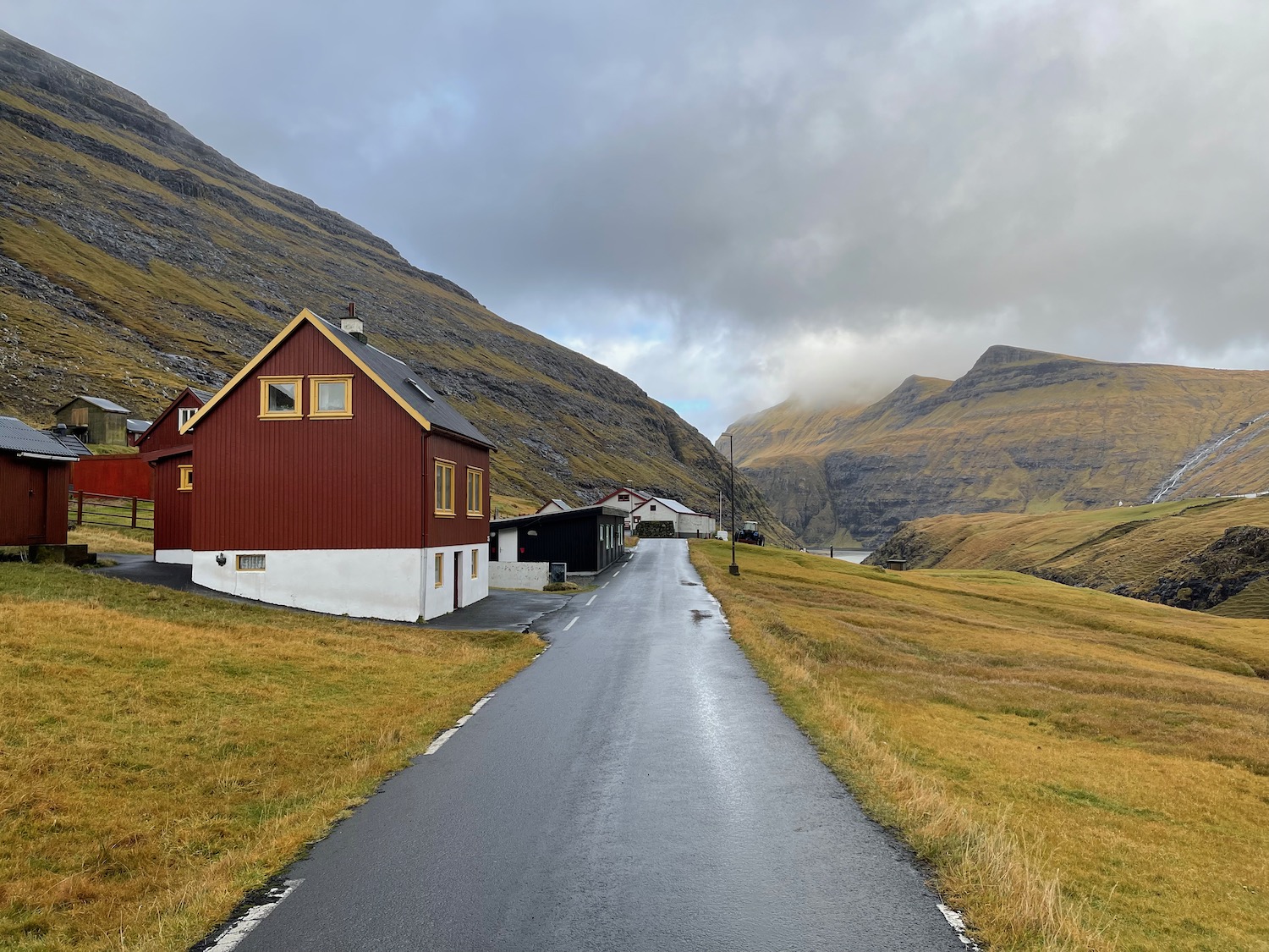 a road leading to a house