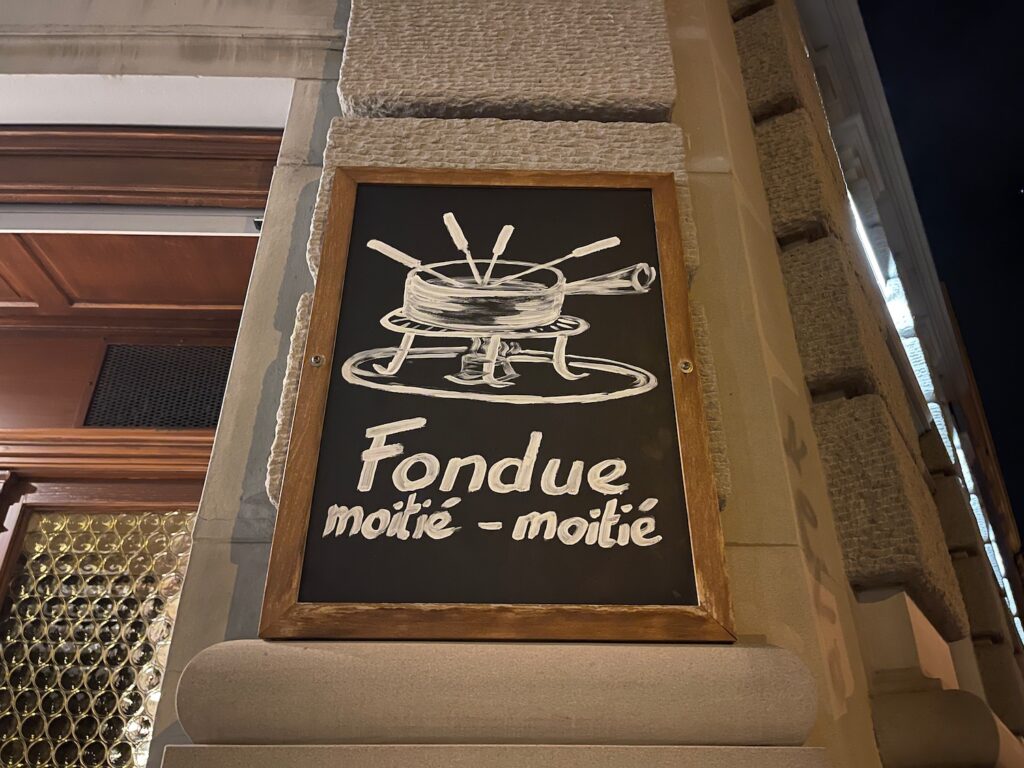 Amazing Fondue Dinner In Zurich Live and Let's Fly