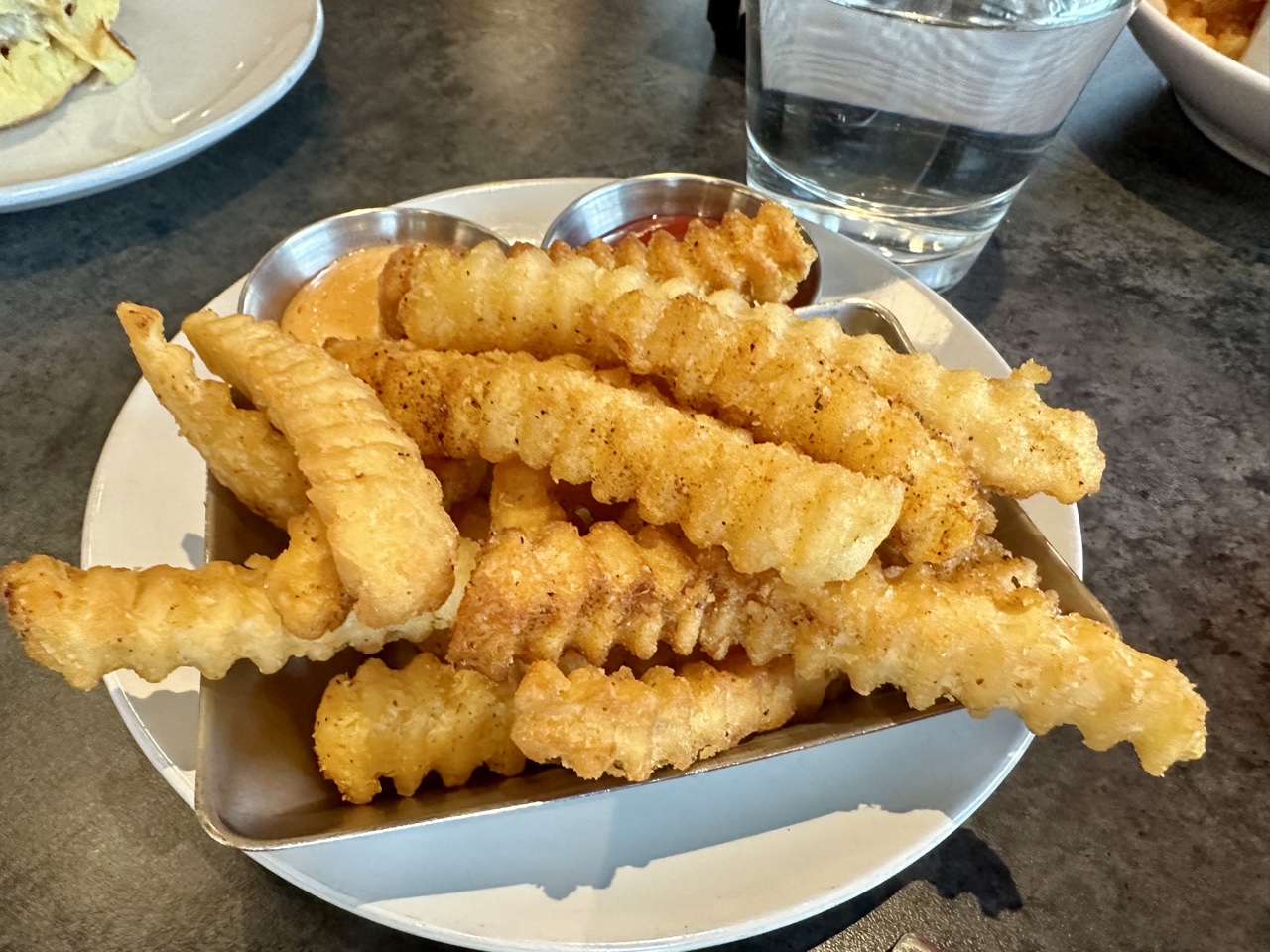 Ghost Burger crinkle cut fries