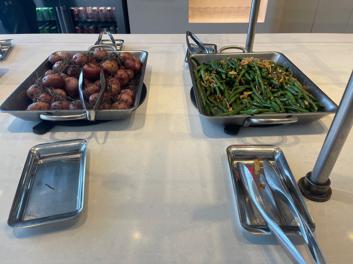 a table with food on it