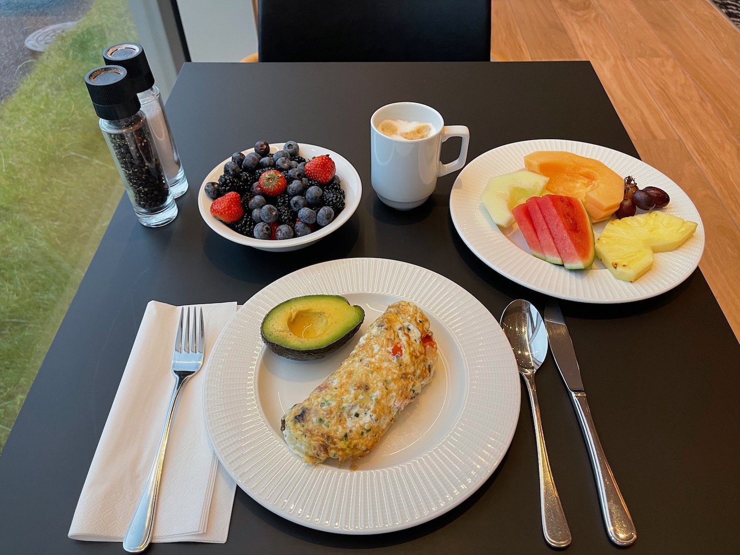 a plate of food on a table