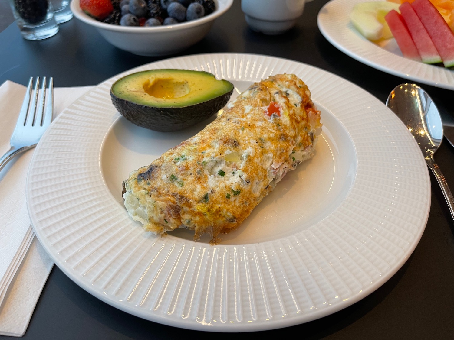 a plate of food on a table