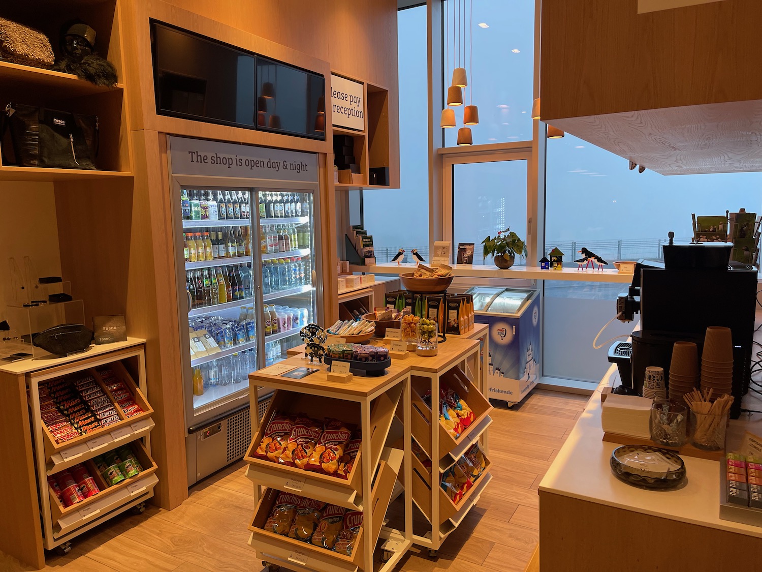 a store with shelves of food and drinks