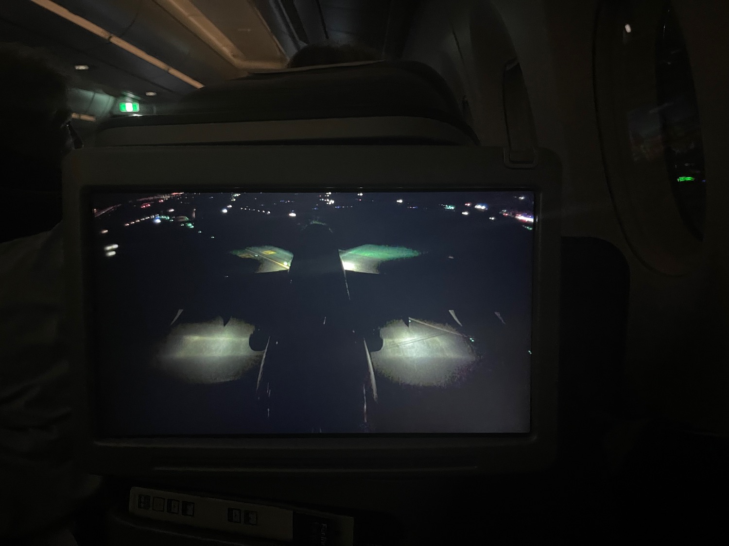 a screen on a plane