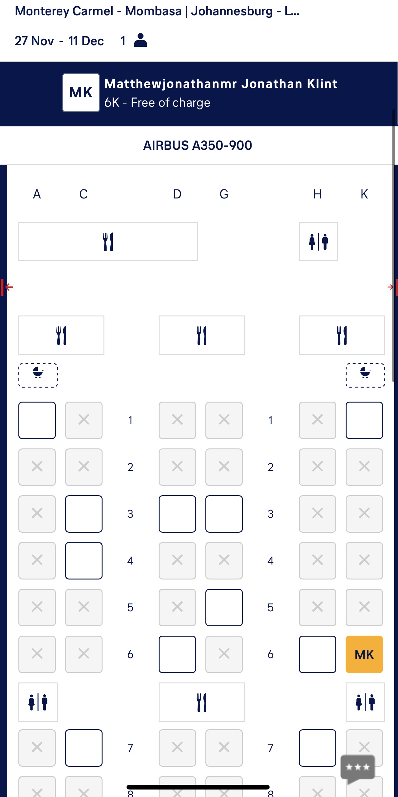 Fare Family  China Airlines