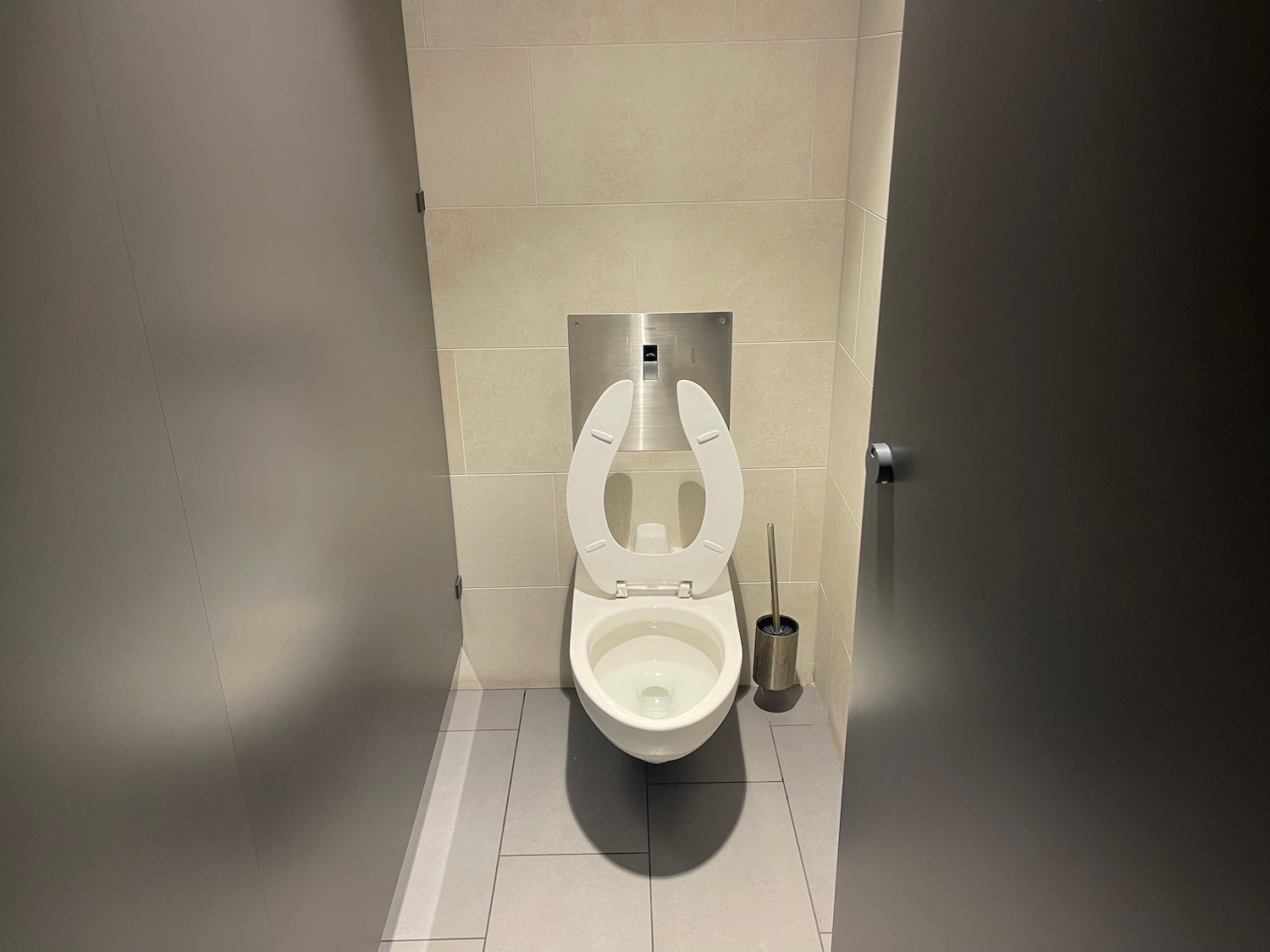 a toilet in a bathroom