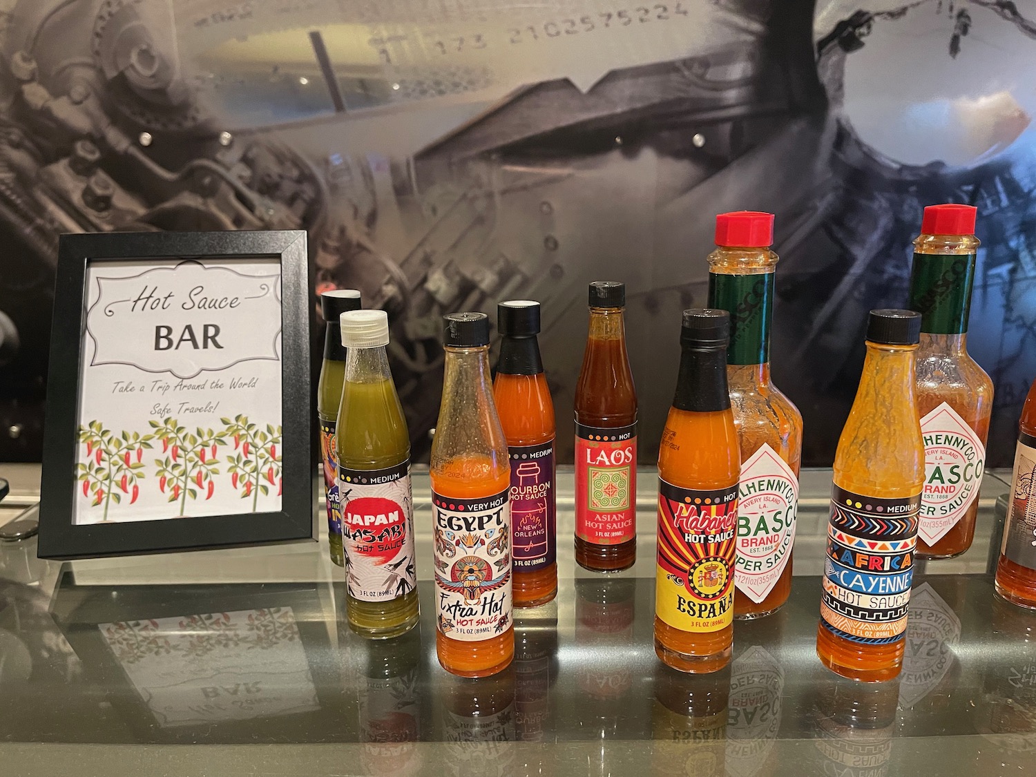 a group of bottles of hot sauce