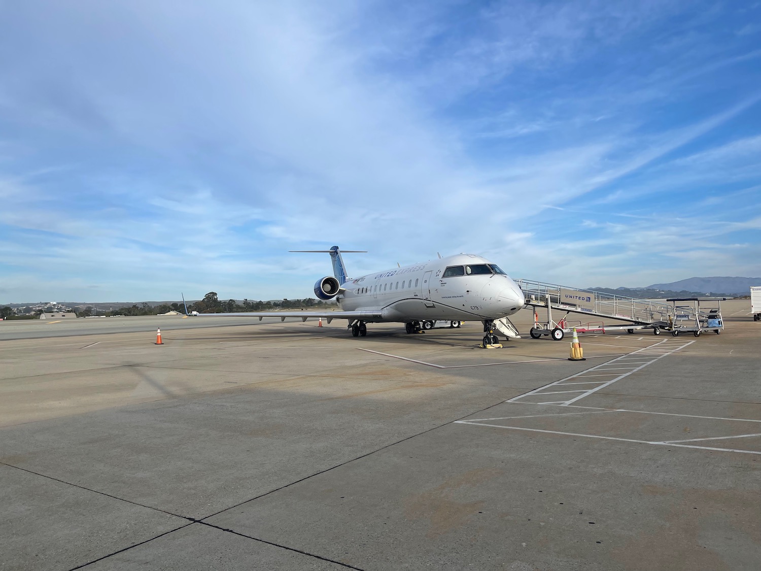 a plane on the ground