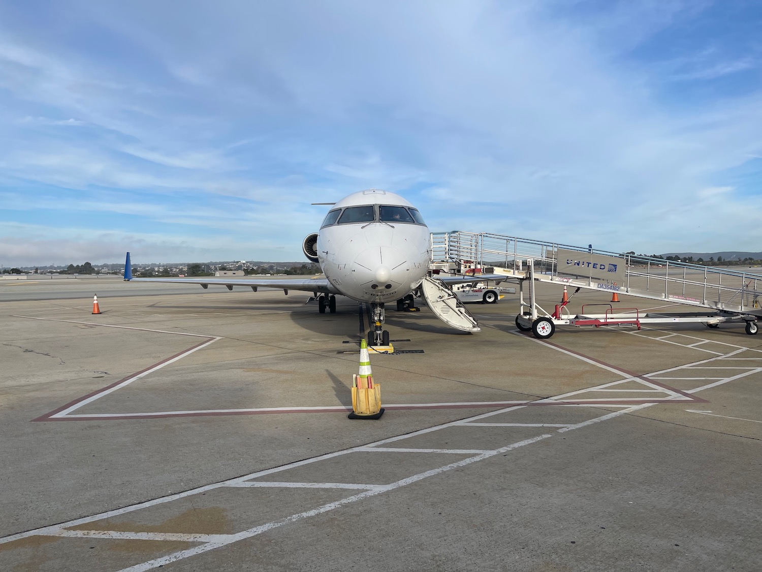 a plane on the tarmac