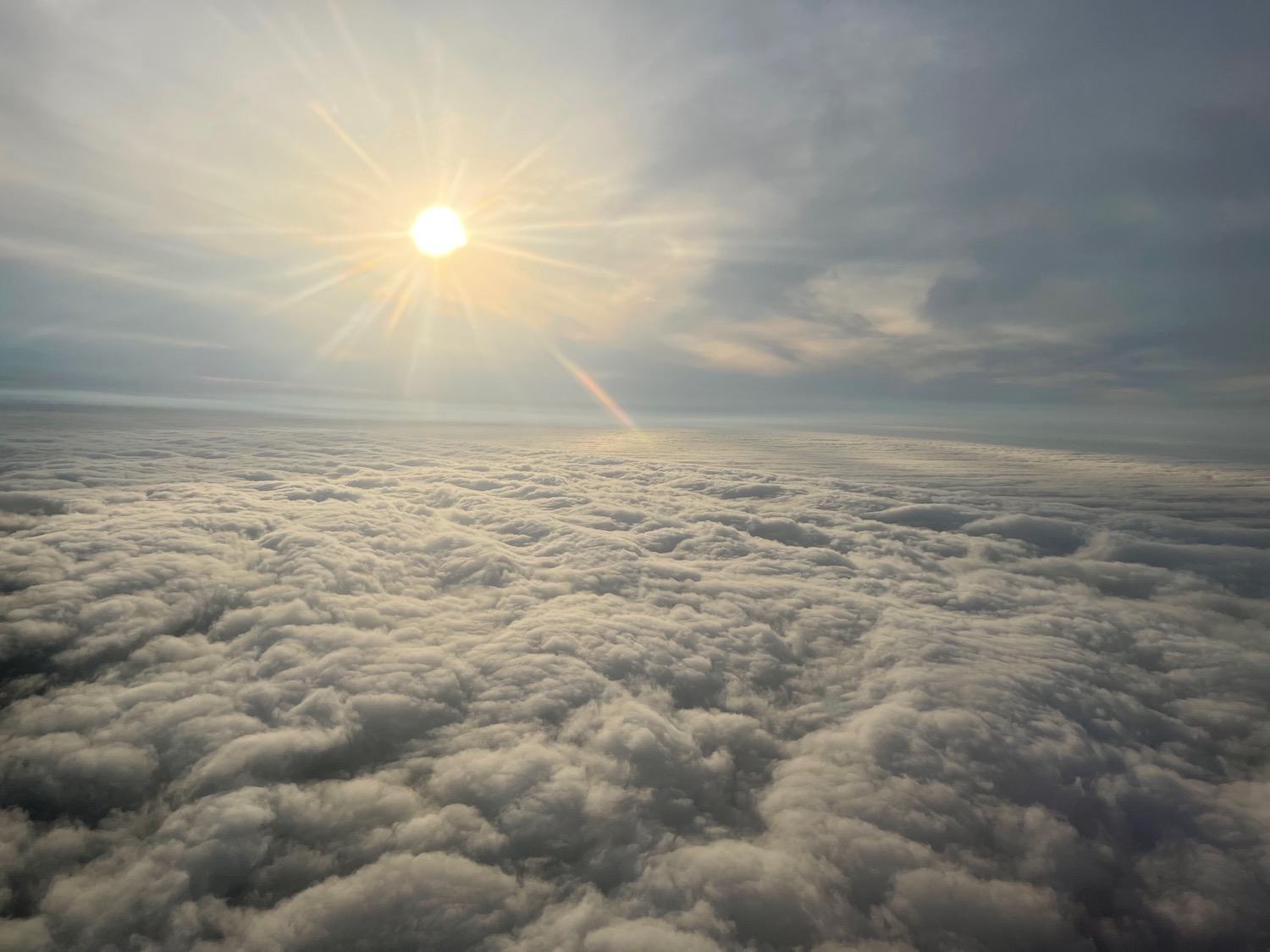 the sun above clouds