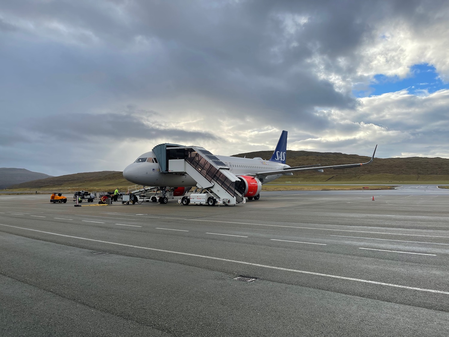 an airplane on a runway