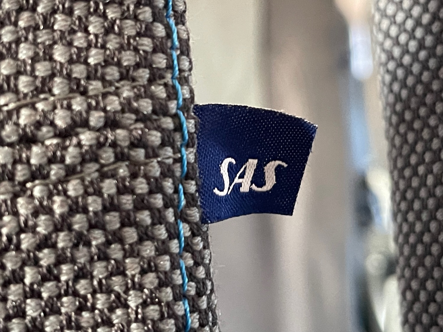 a close up of a fabric label