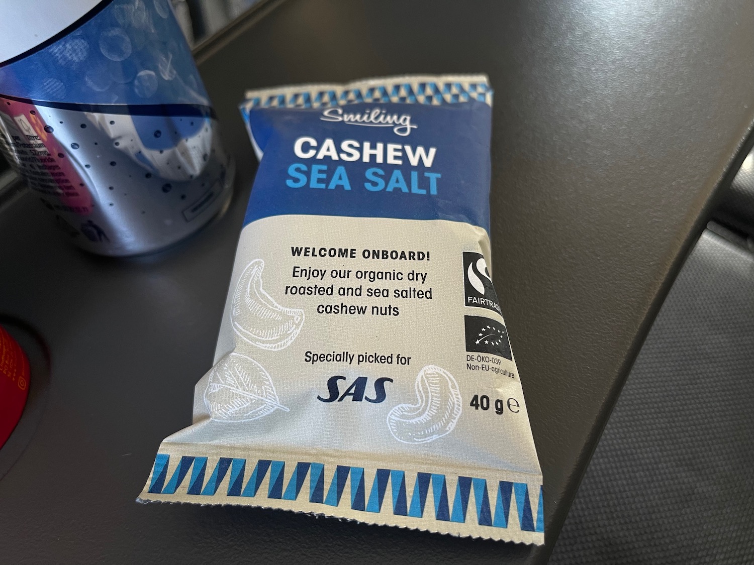 a bag of cashew sea salt