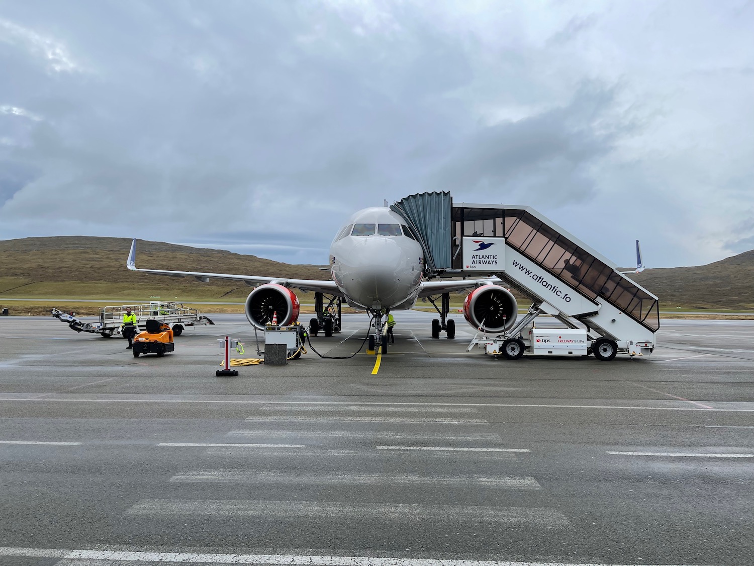 an airplane on a runway