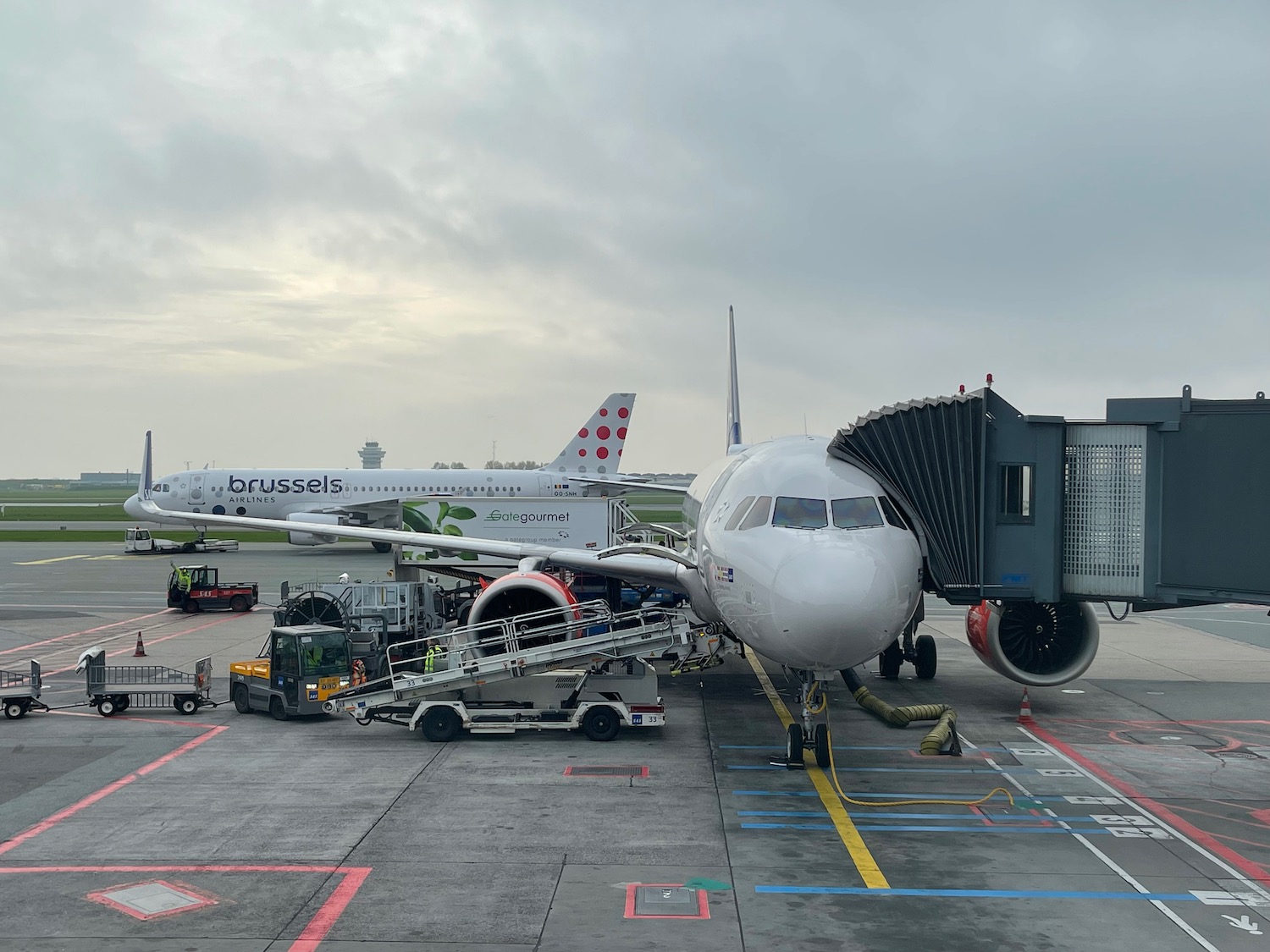 a plane on the tarmac