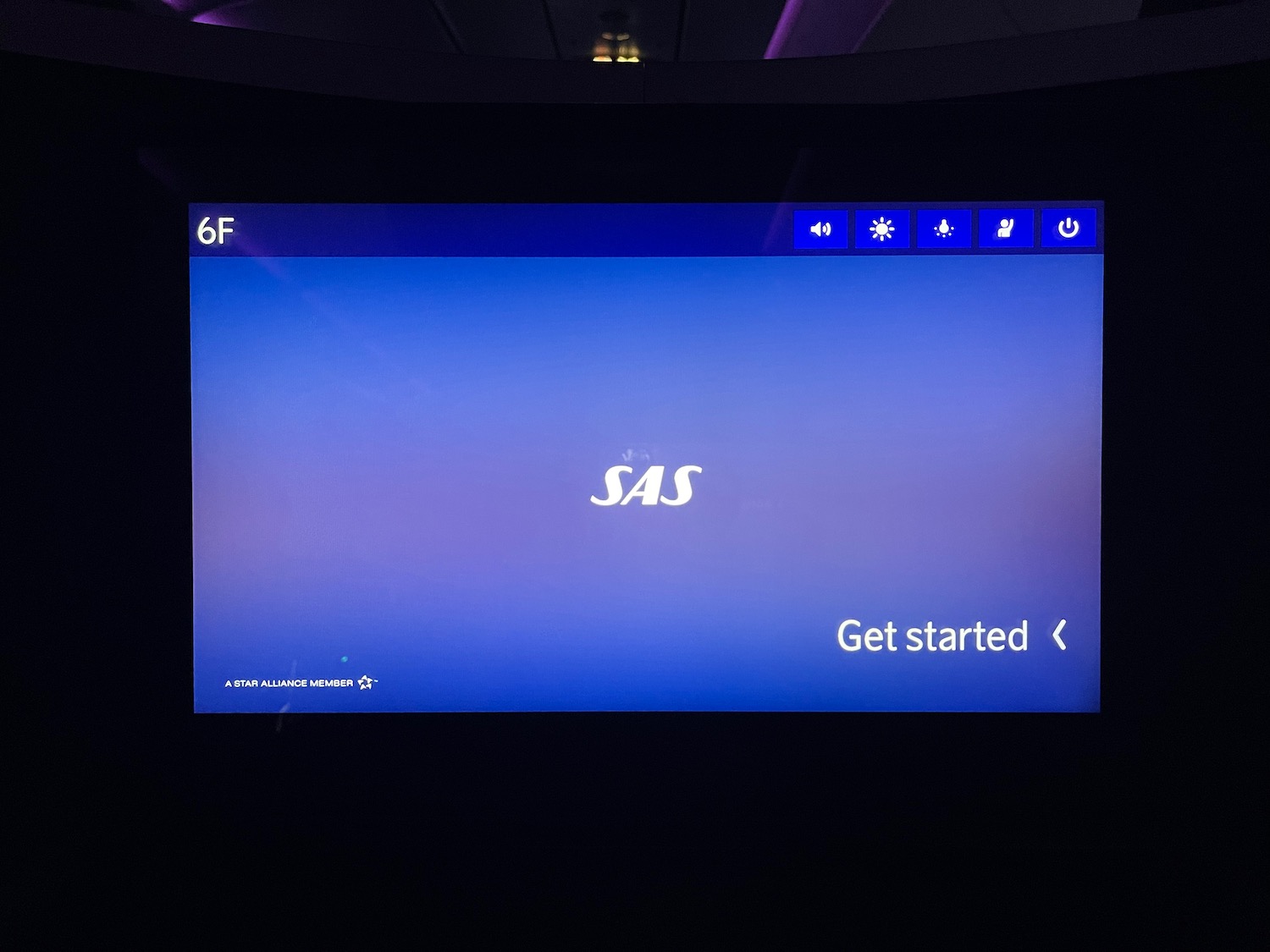 a screen with text on it