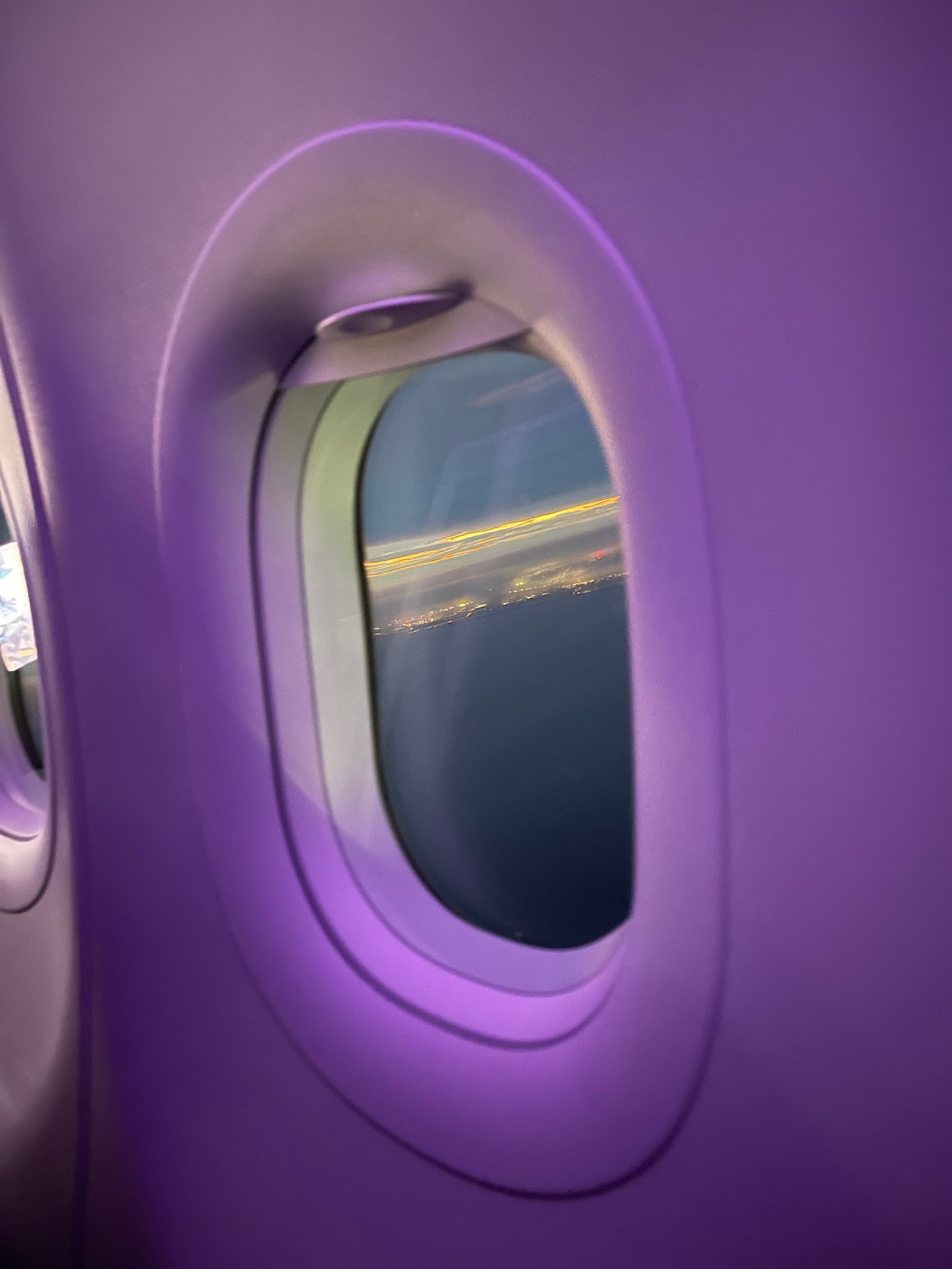 a window of an airplane