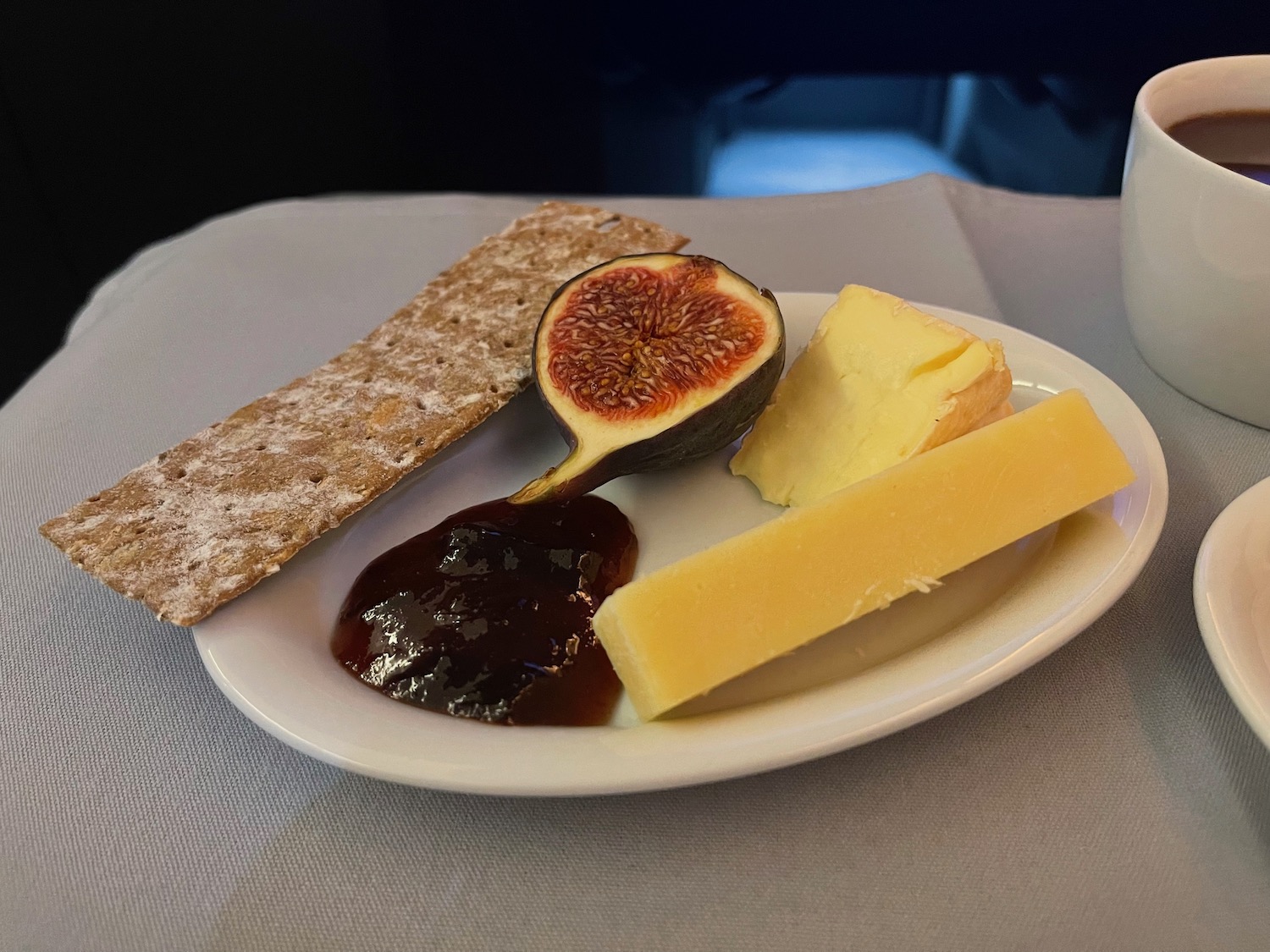 a plate of food on a table