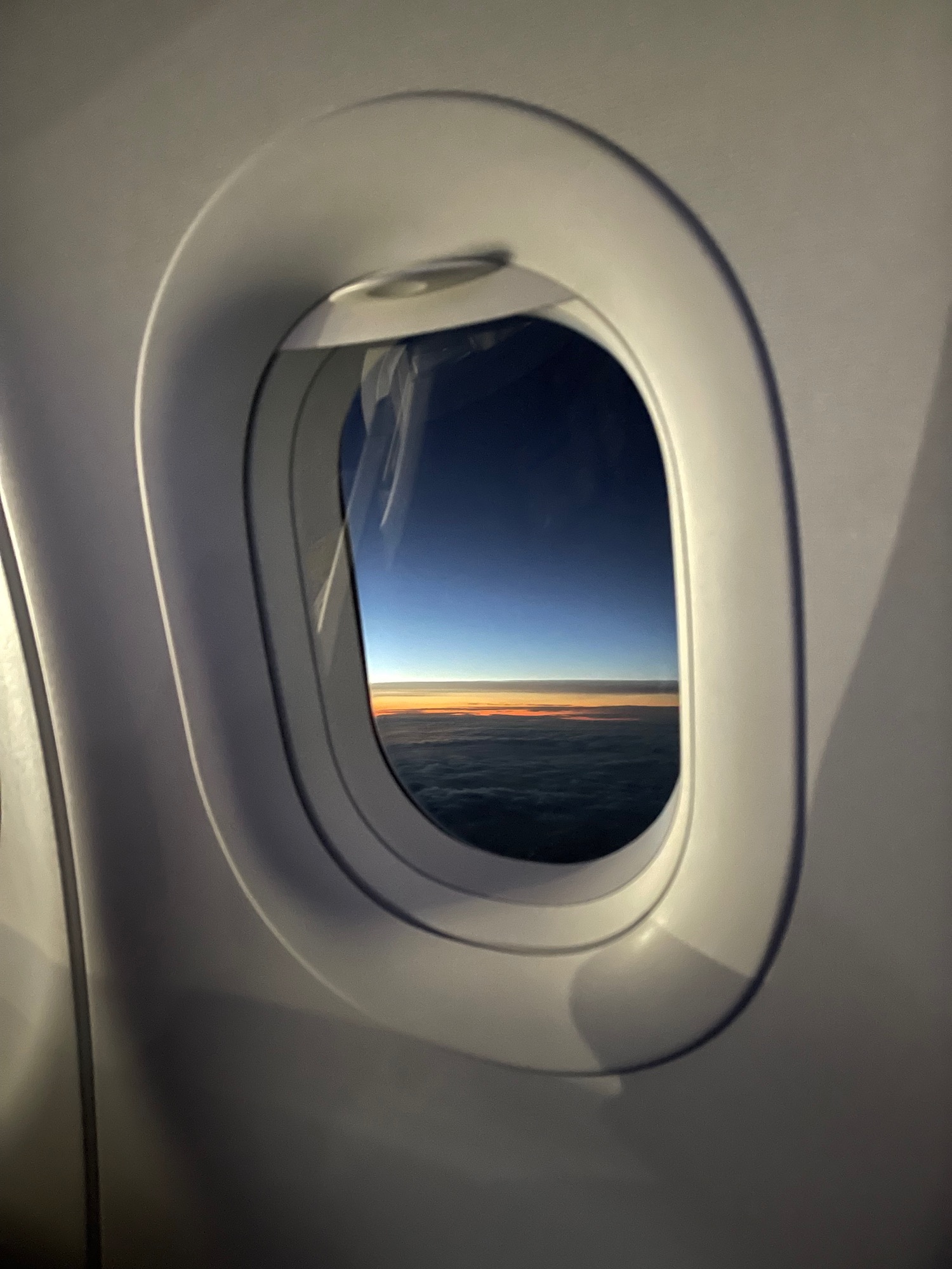 a window of an airplane