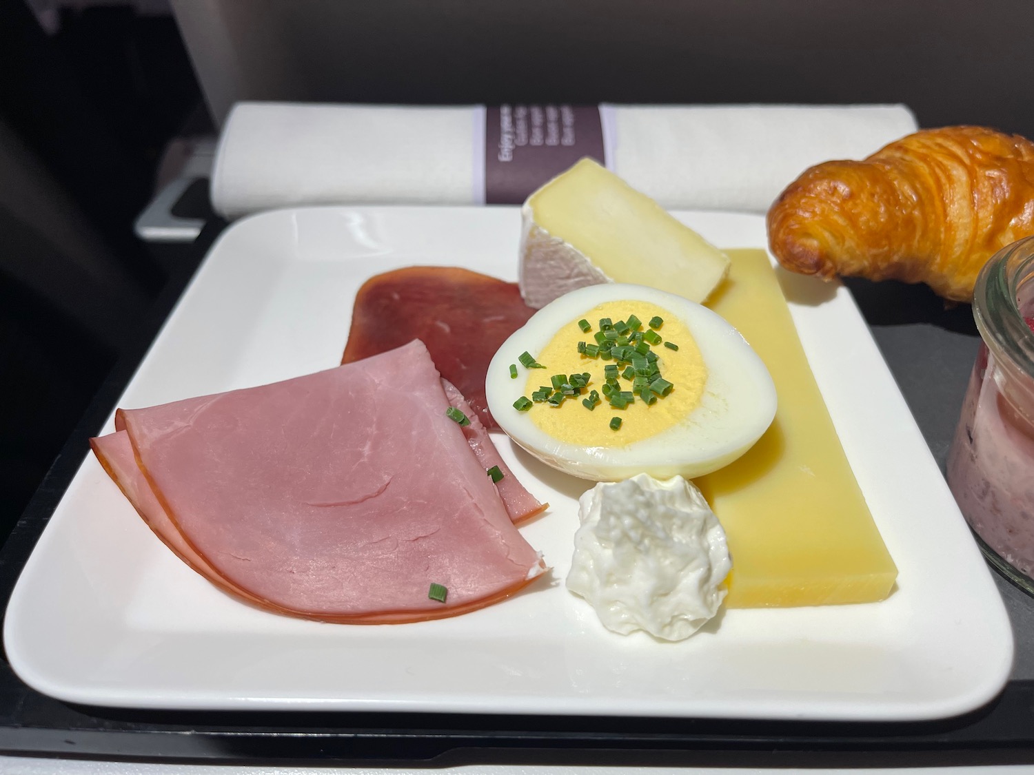 a plate of food on a table