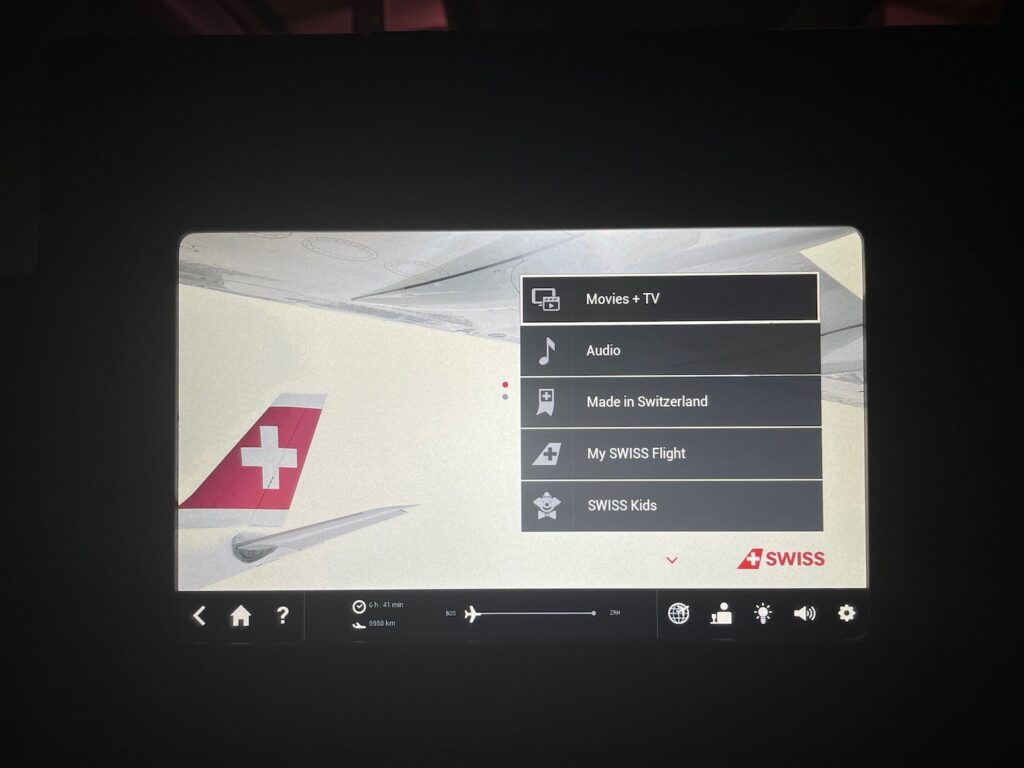 SWISS AIRBUS A330 300 BUSINESS CLASS REVIEW visual data 8