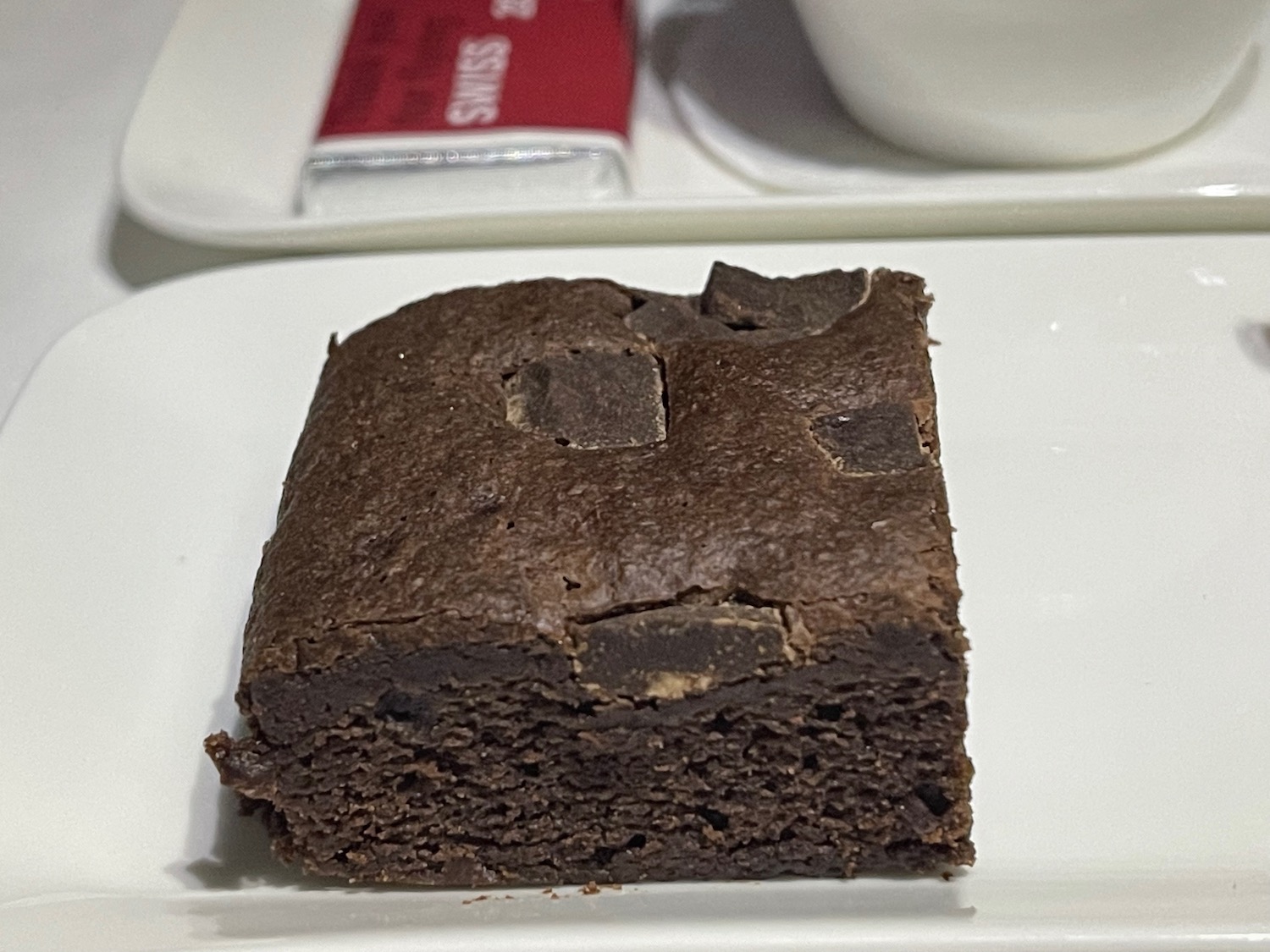 a brownie on a plate