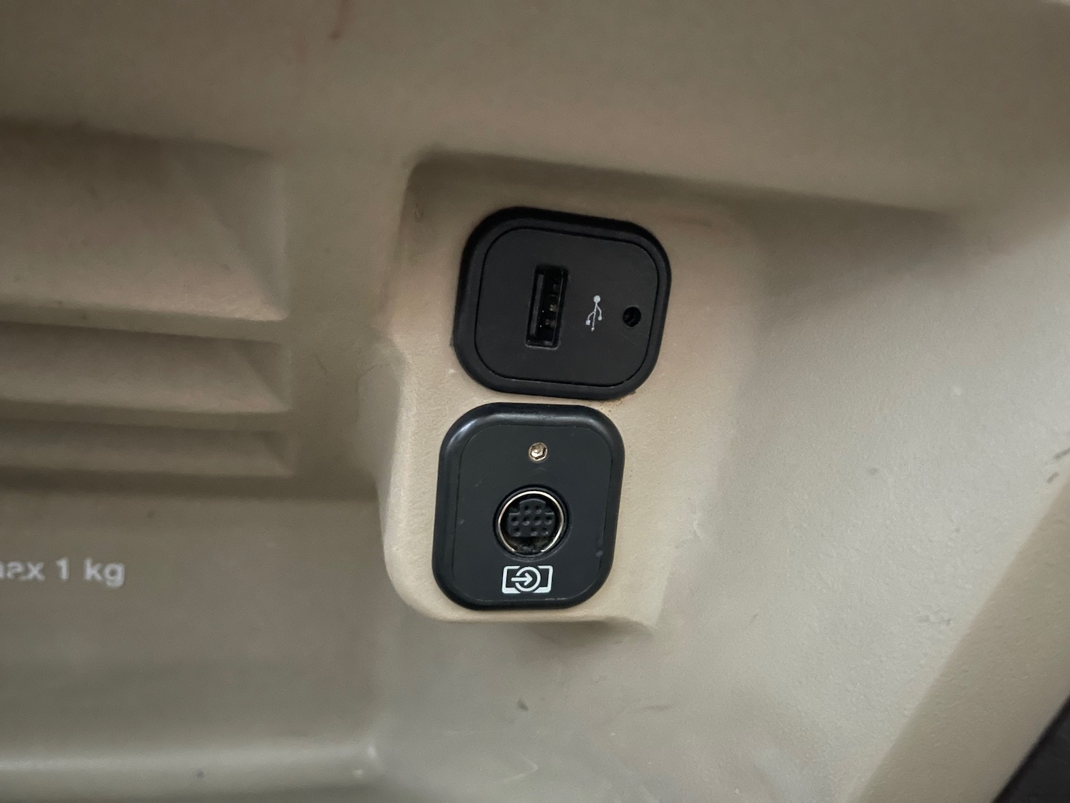 a usb ports in a car