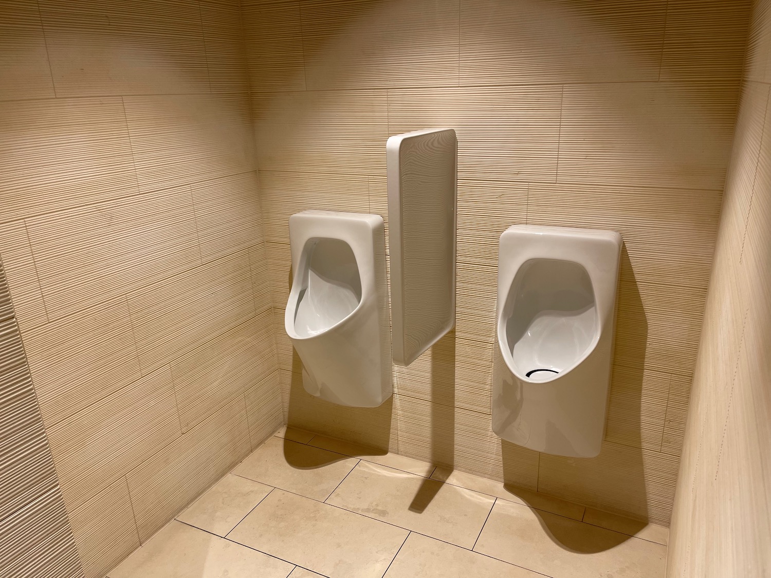 a urinals in a bathroom