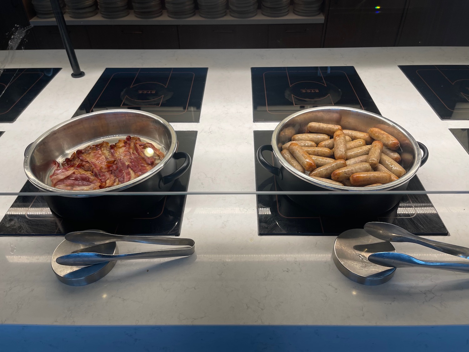 a pans of food on a stove