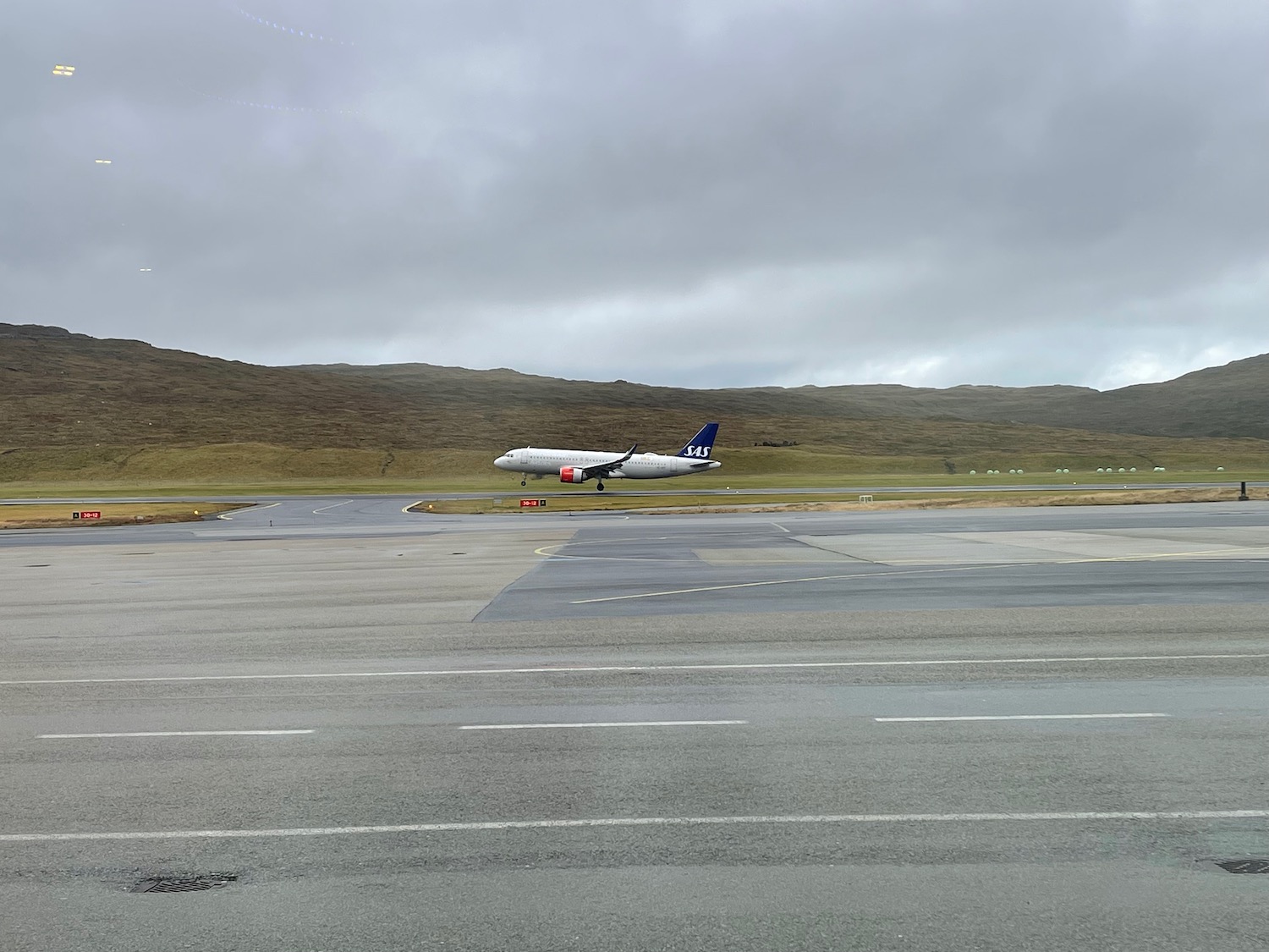 an airplane on a runway