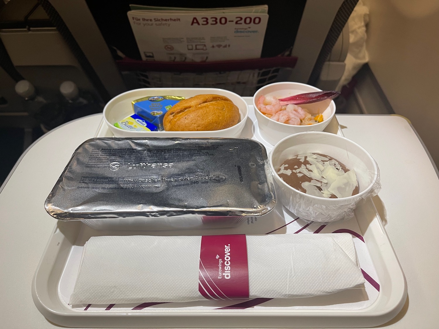 a tray of food on a table