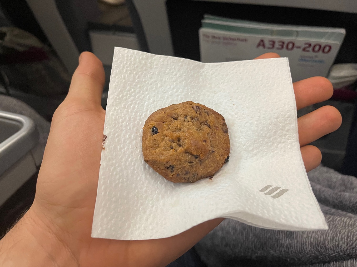 a hand holding a cookie