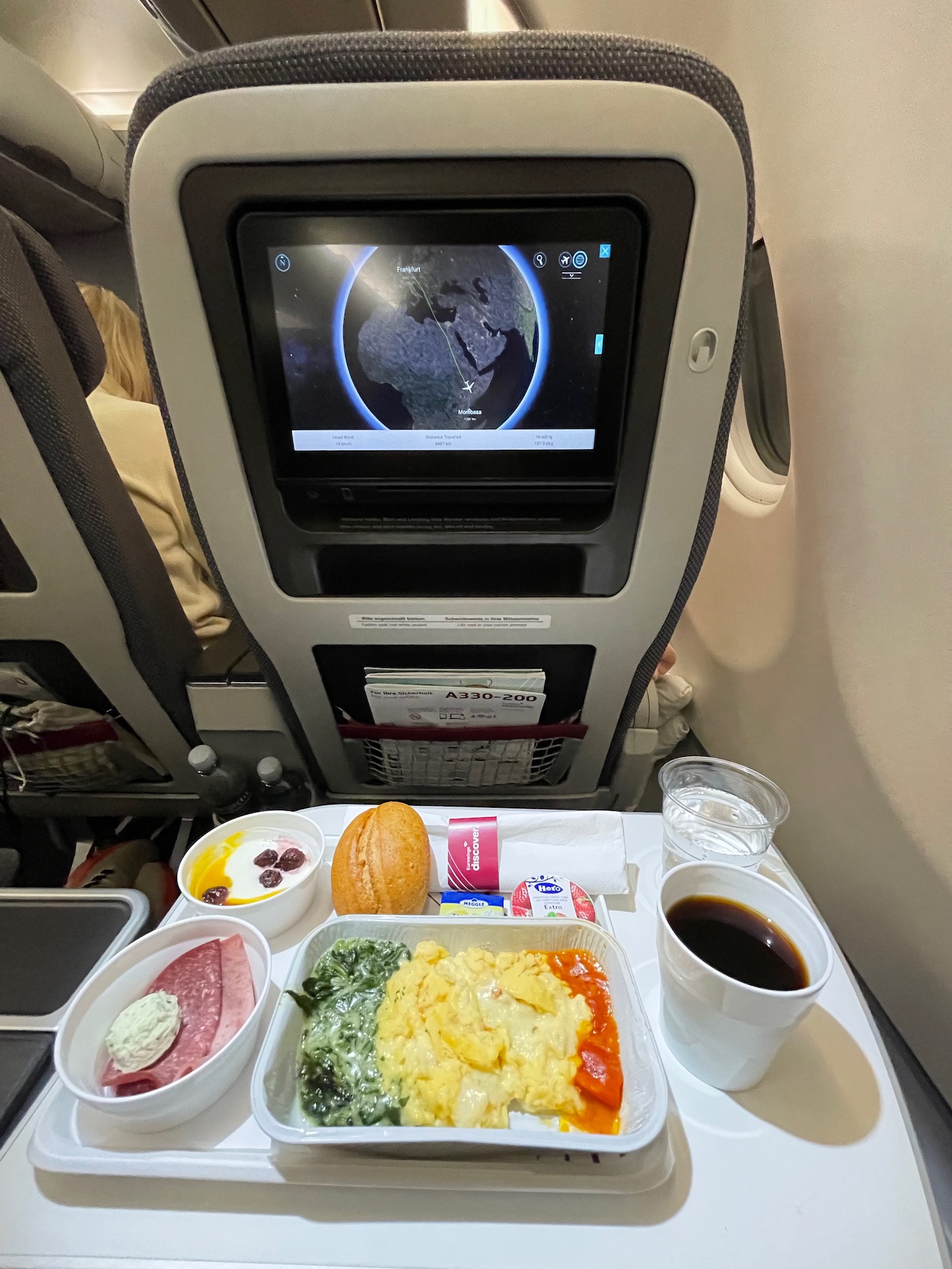 a tray of food on a table