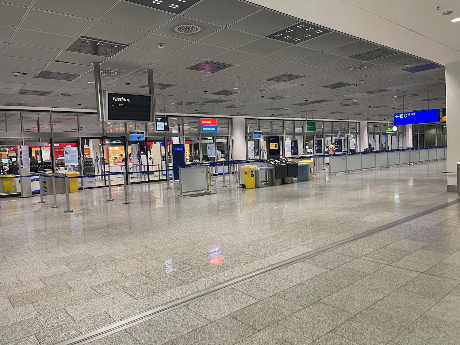 an empty airport terminal