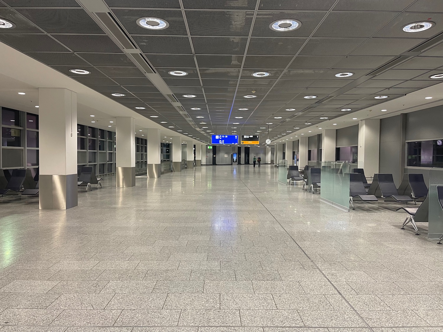 an empty airport terminal