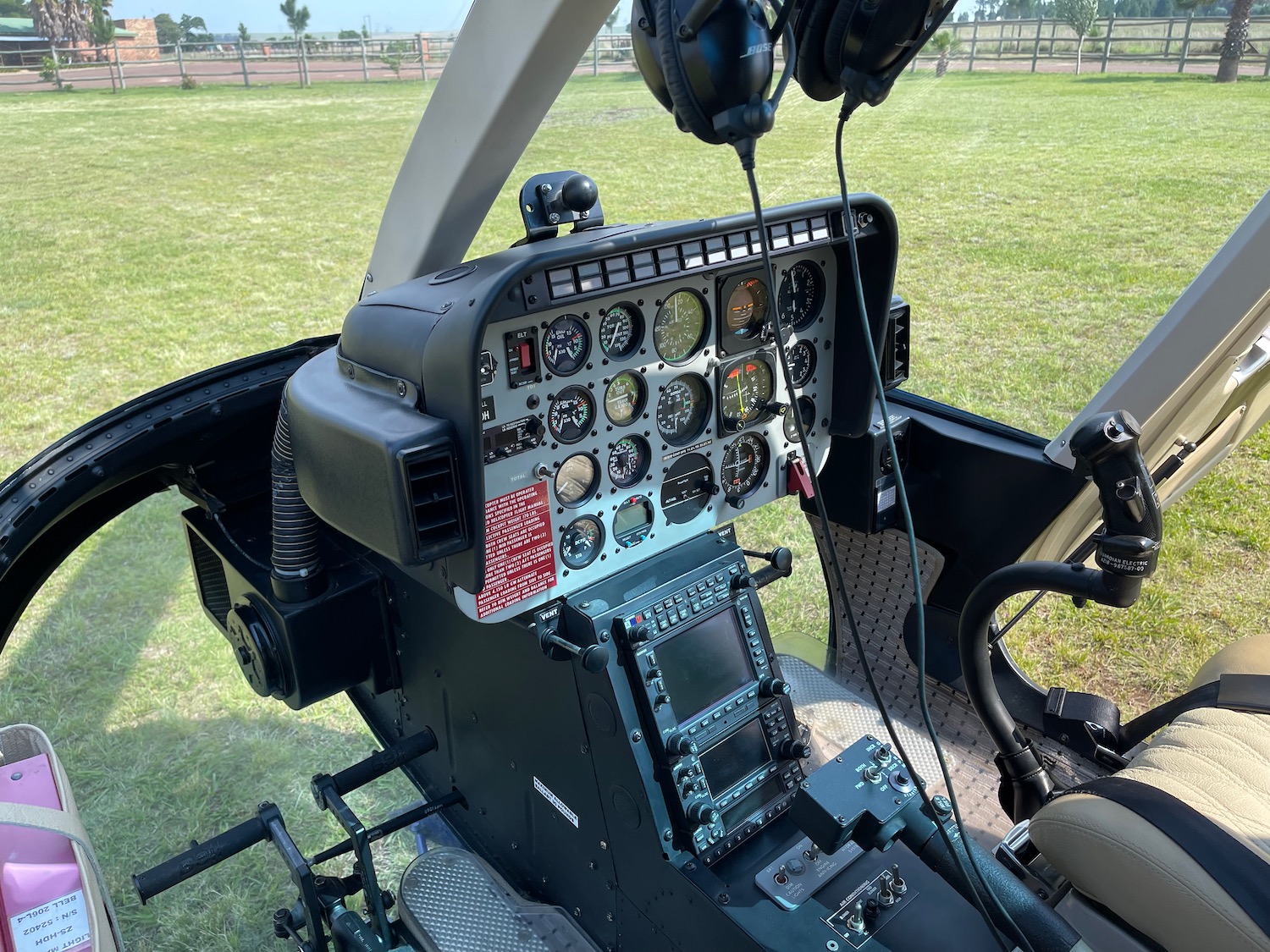 a cockpit of a helicopter