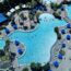 Hyatt Regency Orlando pool from above zoomed in