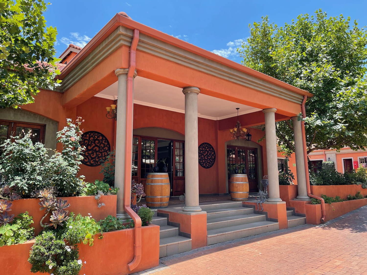 a building with columns and a porch