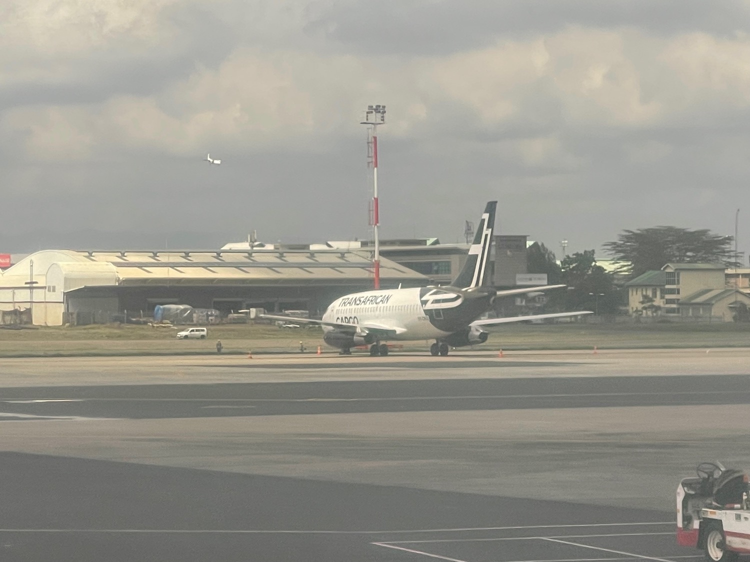 an airplane on the runway