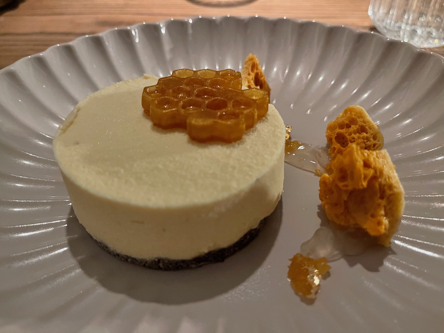 a dessert on a plate