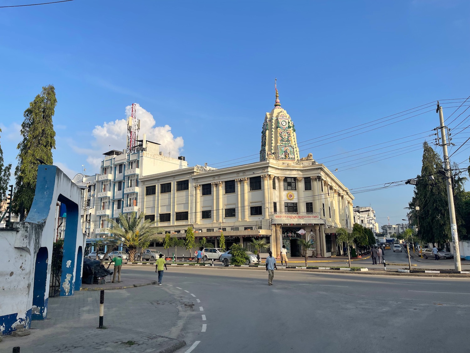 a building with a clock tower on top