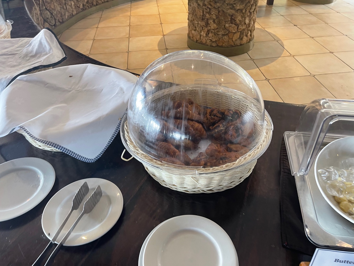 a basket of chicken wings on a table