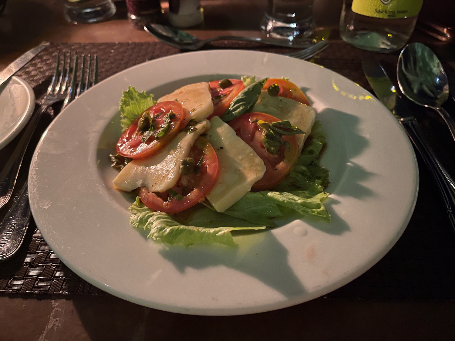 a plate of food on a table