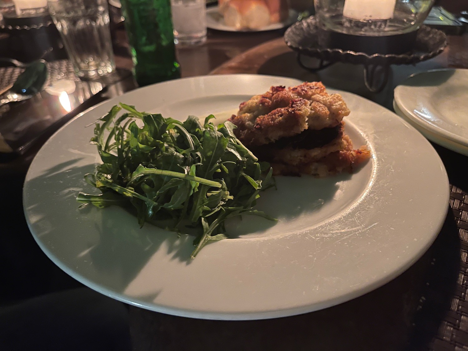 a plate of food on a table