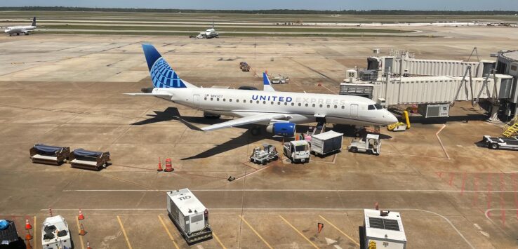 an airplane on the tarmac