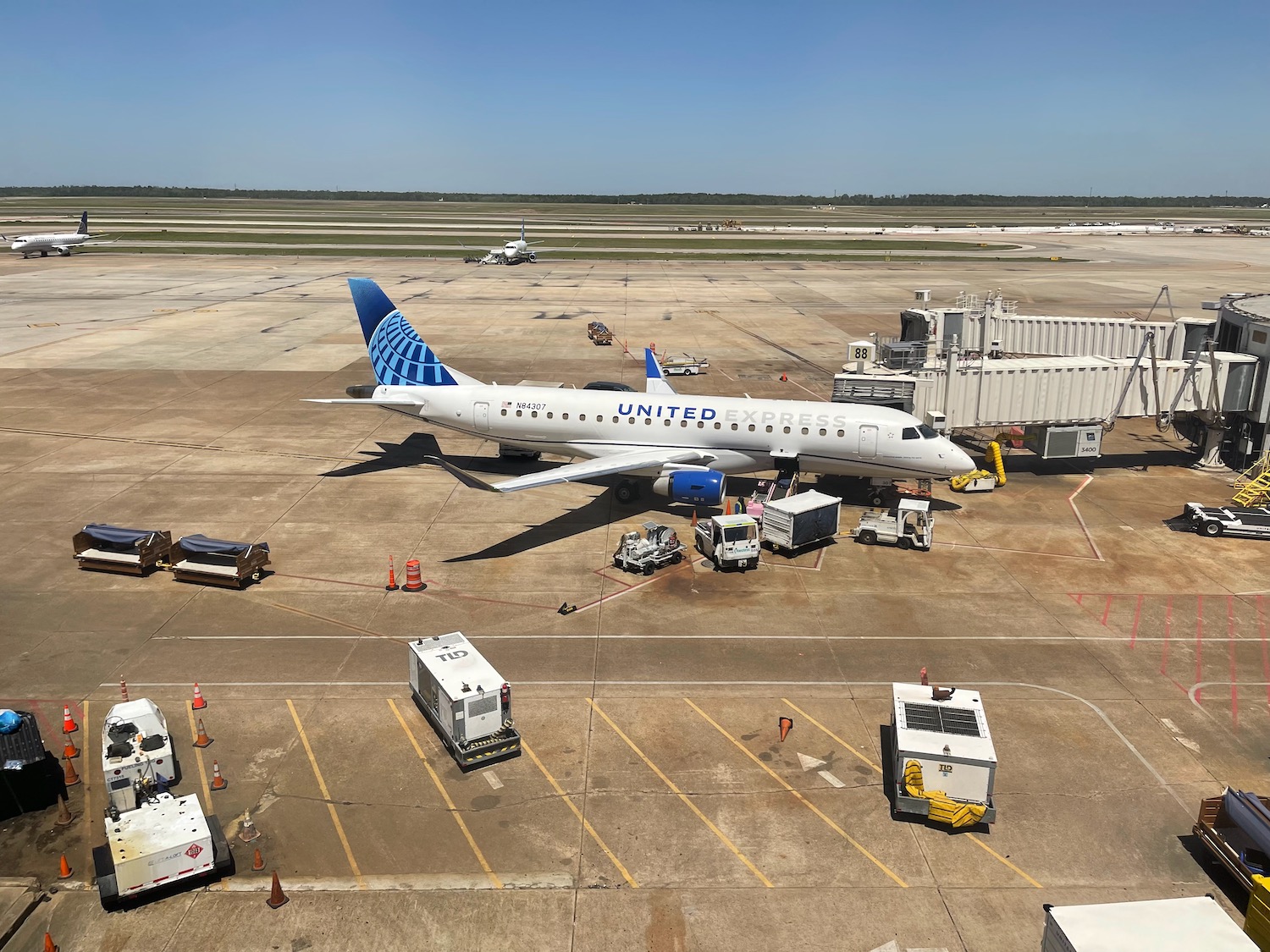 an airplane on the tarmac